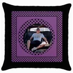 Purple spotty Throw Pillow Casse (5 styles) - Throw Pillow Case (Black) Purple spotty Throw Pillow Casse (5 styles) - Throw Pillow Case (Black)