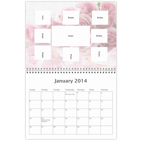 Calendar 2014 By Bertie Jan 2014