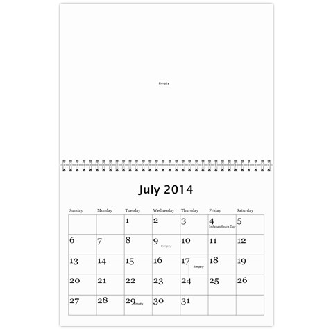 2014 Calender By Kezia Finny Jul 2014