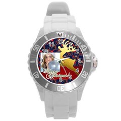 merry christmas - Round Plastic Sport Watch (L) merry christmas - Round Plastic Sport Watch (L)