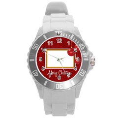 merry chrismas - Round Plastic Sport Watch (L)