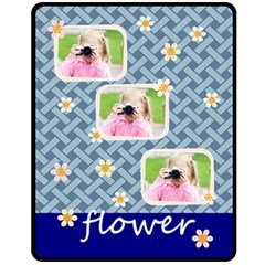 flower - 60  x 50  Fleece Blanket (Medium)