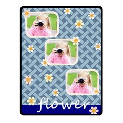 flower - 50  x 40  Fleece Blanket (Small)