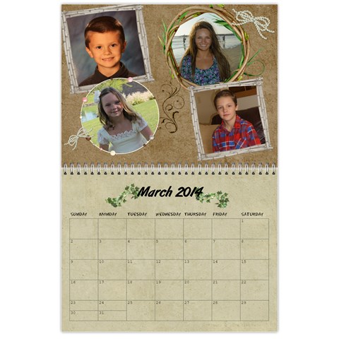 Grandkids Calendar By Raya Mar 2014