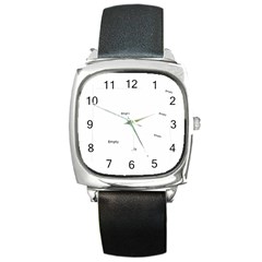 merry christmas - Square Metal Watch