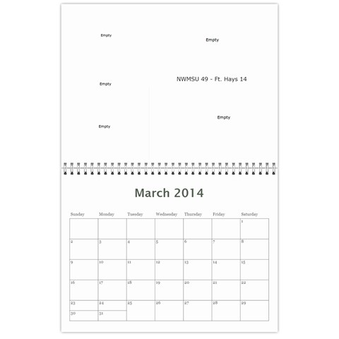 Tailgating Calendar2 By Sposten Hotmail Com Mar 2014