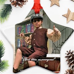 David as Tiny Tim 2013 after order was submitted - Star Ornament (Two Sides)