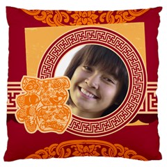 chinese new year - Large Cushion Case (Two Sides) chinese new year - Large Cushion Case (Two Sides)