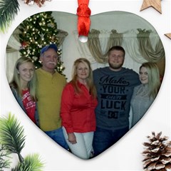 The Kromenacker Family - Heart Ornament (Two Sides)