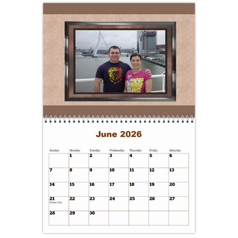 Male Calendar No 2 (any Year) By Deborah Jun 2026