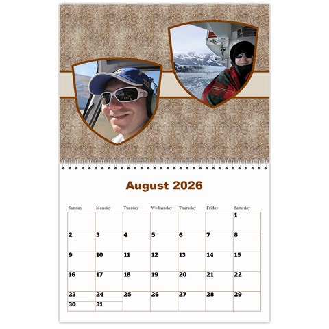 Male Calendar No 2 (any Year) By Deborah Aug 2026