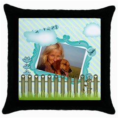 pet (5 styles) - Throw Pillow Case (Black) pet (5 styles) - Throw Pillow Case (Black)