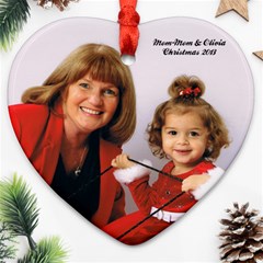 Mom-mom  - Ornament (Heart)