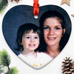 Mommy  - Heart Ornament (Two Sides)