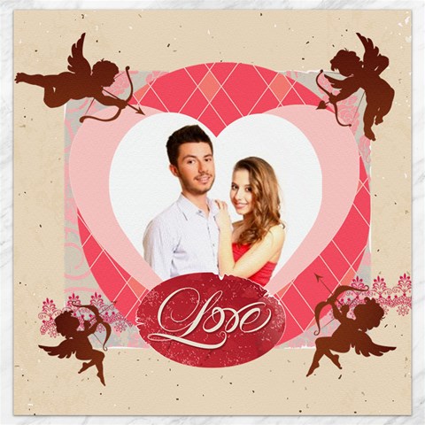 Love By Ki Ki 15.2 x15.41  Canvas - 1