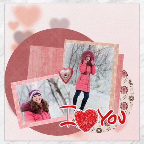 Love By Ki Ki 15.2 x15.41  Canvas - 1