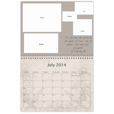 My Calendar 2014 By Inna Jul 2014