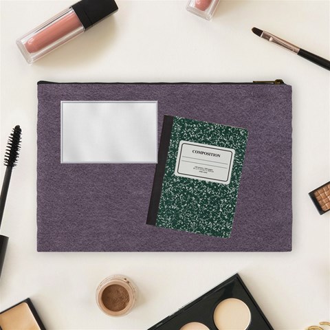 School Lg Cosmetic Bag By Lisa Minor Back
