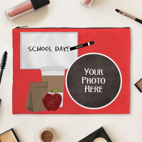 School Days Xxxl Cosmetic Bag By Lisa Minor Front