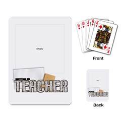Teacher Playing Cards - Playing Cards Single Design (Rectangle) Teacher Playing Cards - Playing Cards Single Design (Rectangle)