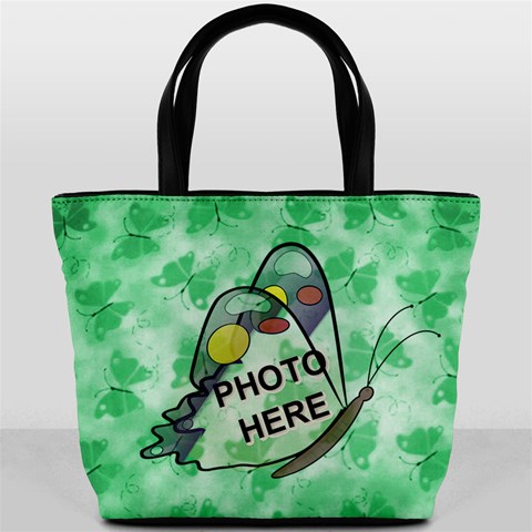 Butterfly Garden Bucket Bag By Joy Johns Back