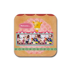 kids - Rubber Coaster (Square) kids - Rubber Coaster (Square)