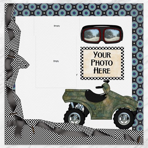 Let s Ride 12x12 Canvas By Lisa Minor 11.4 x11.56  Canvas - 1