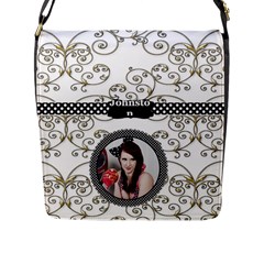 Classy Classic Flap Closure Messenger Bag (large)