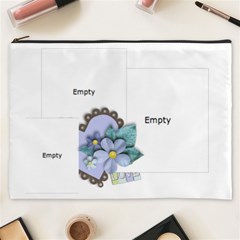 Love- Blue Flowers Xxxl Cosmetic Bag