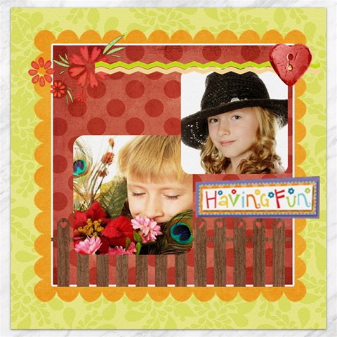 Kids By Kids 15.2 x15.41  Canvas - 1