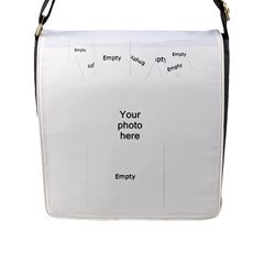 Blue Summer Flap Closure Messenger Bag