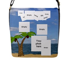 Vacation Flap Closure Messenger Bag