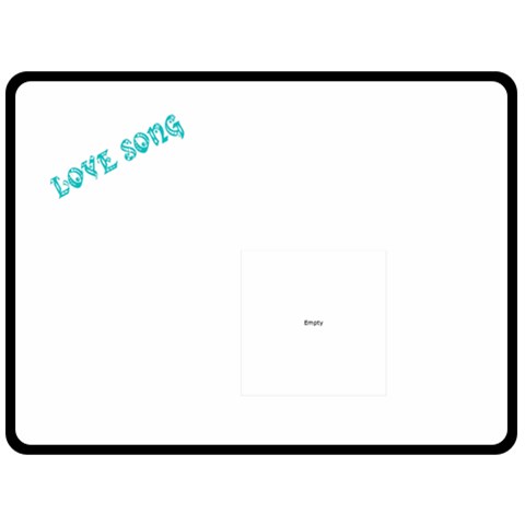Love Song Large Blanket #3 By Joy Johns 80 x60  Blanket Front