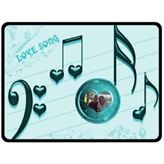 Love Song large blanket #3 - 80  x 56  Fleece Blanket (Large)