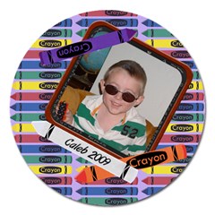 Crayon Round 5 Inch Magnet
