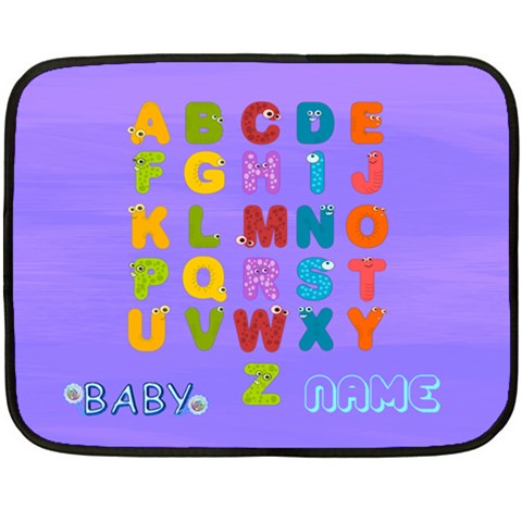 Abc Mini Blanket #3, 2 Sides By Joy Johns 35 x27  Blanket Front