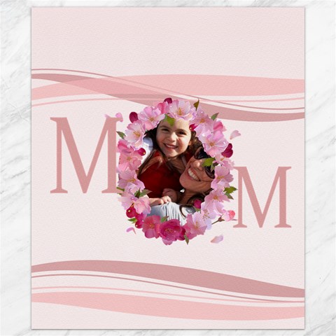 Mothers Day By Mom 8.15 x9.66  Canvas - 1