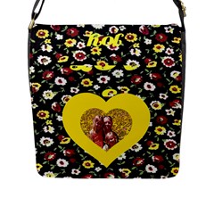 Spring Flap Closure Messenger Bag