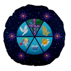 18 Believe Cushion - Large 18 Premium Round Cushion 18 Believe Cushion - Large 18 Premium Round Cushion