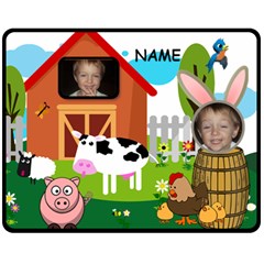 Kid s Barnyard medium blanket - 60 x 50 Fleece Blanket (Medium) Kid s Barnyard medium blanket - 60 x 50 Fleece Blanket (Medium)