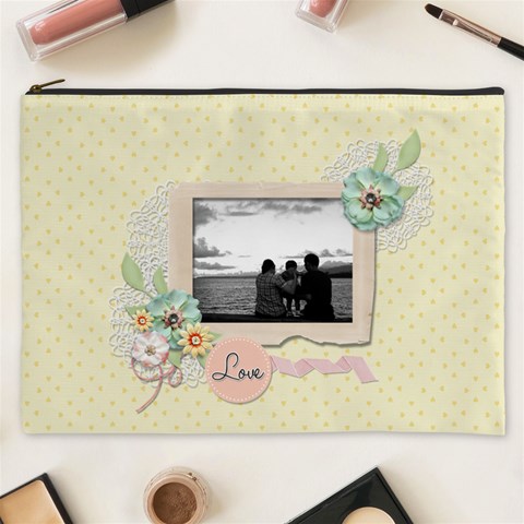 Cosmetic Bag (xxxl): Sweet Memories By Jennyl Front