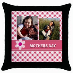 mothers day - Throw Pillow Case (Black)