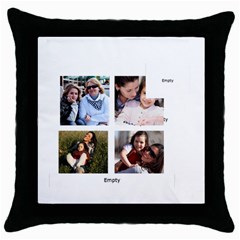 mothers day - Throw Pillow Case (Black)