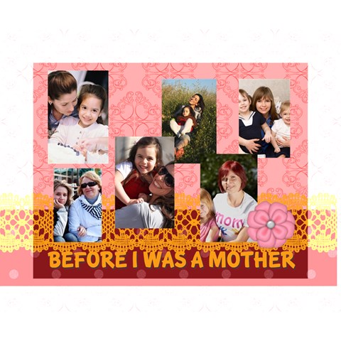 Mothers Day By Mom 14  x 11  x 1.5  Stretched Canvas