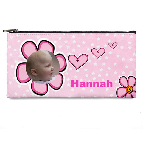 Pink Princess Pencil Case By Deborah Front