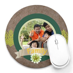 fathers day - Collage Round Mousepad fathers day - Collage Round Mousepad