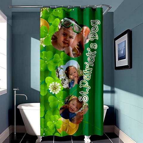St Patrick s Day By Divad Brown Curtain(36 X72 ) - 33.26 x66.24  Curtain(36 X72 )