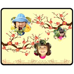 flower - 60 x 50 Fleece Blanket (Medium) flower - 60 x 50 Fleece Blanket (Medium)