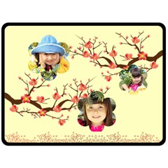 flower - 80 x 56 Two Sides Fleece Blanket (Large) flower - 80 x 56 Two Sides Fleece Blanket (Large)