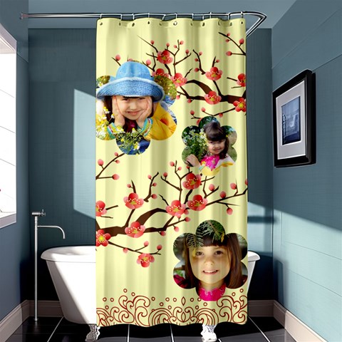 Flower By Divad Brown Curtain(36 X72 ) - 33.26 x66.24  Curtain(36 X72 )